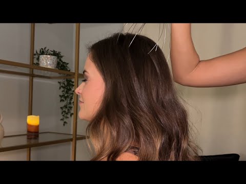 ASMR | Side Profile & Scalp Tingles w @ChelsASMR  (Hair Brushing, Jade Comb, Scalp Massage, etc)