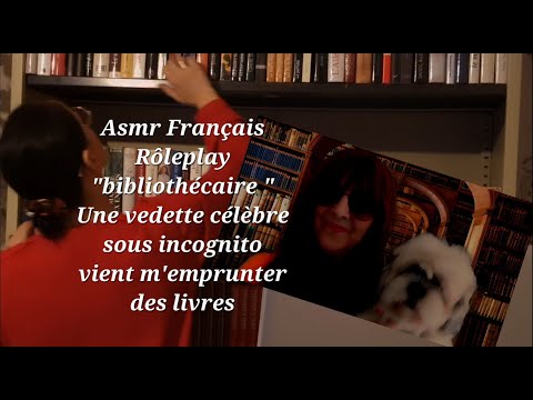 #Asmr Français #roleplay #Bibliothécaire une célébrité incognito emprunt des livres......