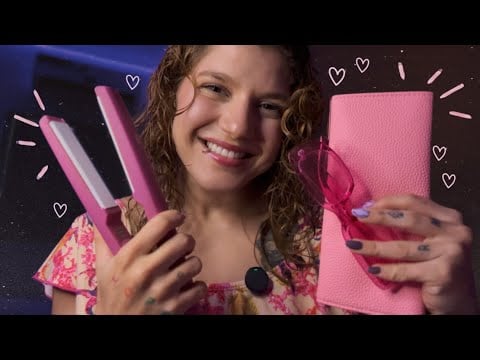 ASMR todo rosinha para dormir em 5 minutos 💕🌷🎀