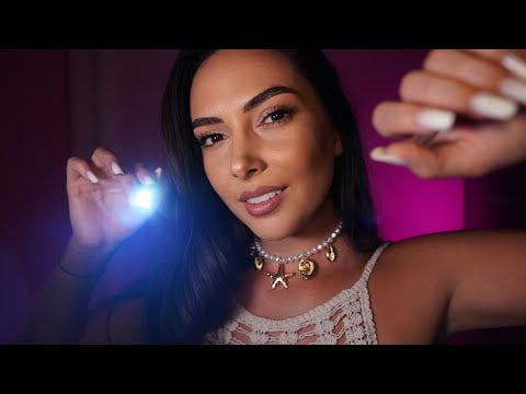 ASMR Soft Light Visual Triggers & Relaxing Face Tracing ASMR