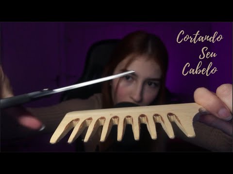 ASMR | AMIGA CORTANDO SEU CABELO EM CASA