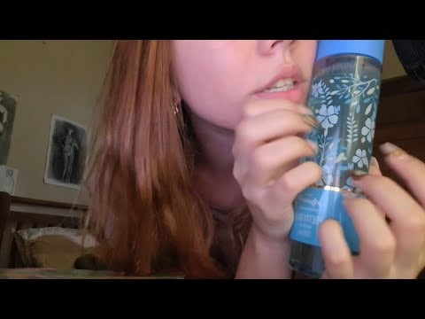 ASMR em objetos aleatórios, tapping, sons de boca, conversas 