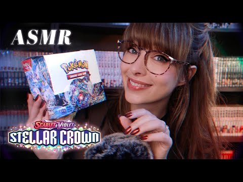 ASMR 🌌 3 Hour Pokémon TCG Booster Box Opening: Stellar Crown! ✮ Whispered Card Opening For Sleep 💤