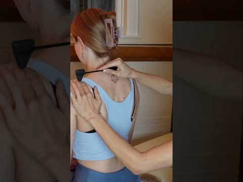 Asmr back exam #asmr #asmrsounds #asmrvideo #relaxing #relax #satisfying #satisfyingvideo #tingles