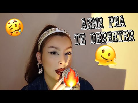 ESSE ASMR VAI TE DERRETER🤤 Sons de boca e mão na tela 💤