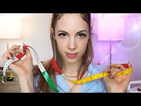 ASMR Detailed FACE MEASURING  - Detailed, For Sleep, Writing/Scribbling, Crisp Sounds