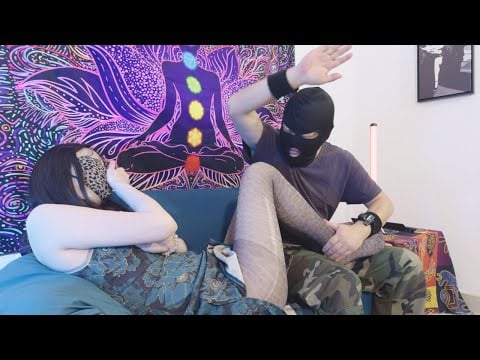 Playful Foot Tickling Massage: Naughty Girl Kicks Guy During Sensual Sole Scratching Session!