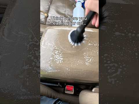Think before you eat in your car… #asmr #fyp #detailing