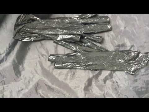 Latex Gloves with crackle rice paper ball and lotion [[ASMR]]