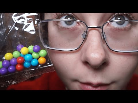 this candy makes unexpected sounds  (asmr)