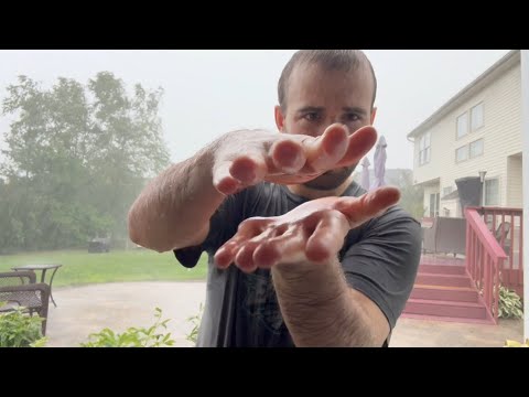 ASMR Abstract Hand Movements in the Rain