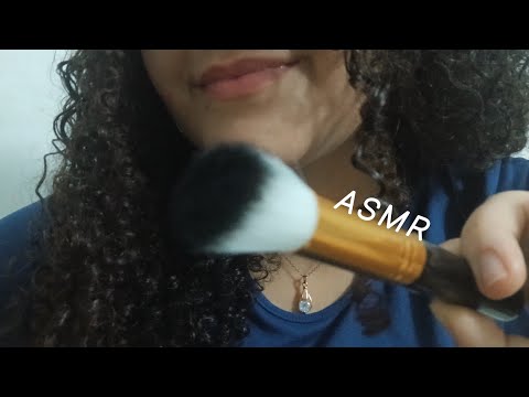 ASMR - Fazendo carinho em você com pincel até você dormir ✨️😴 - Sem Falar