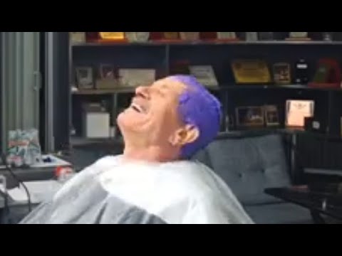ASMR RELAXING HAIR DYEING AND HEAD MASSAGE