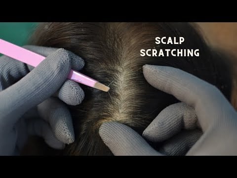 ASMR Scalp Check Real Person, Scalp Scratching, Scalp Picking, Plucking White Hair For Relaxation