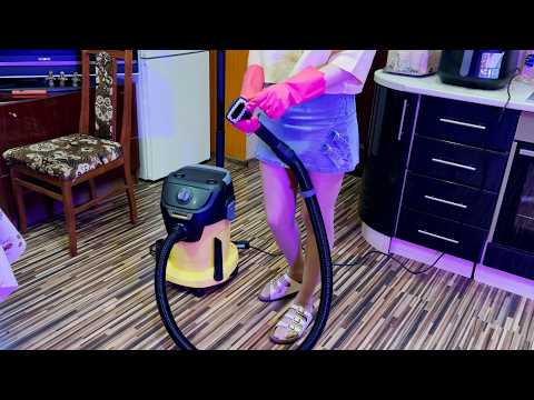🧹 Cleaning the kitchen with a Karcher WD 3 Vacuum Cleaner | ASMR | Clean with me