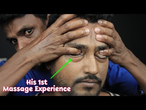 Deep Tissue Head Massage By Indian Strong Wrist Barber | ASMR Head Massage With Neck Cracking