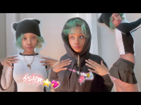 ASMR Fabric Scratching and Pulling 💖🖤🤍