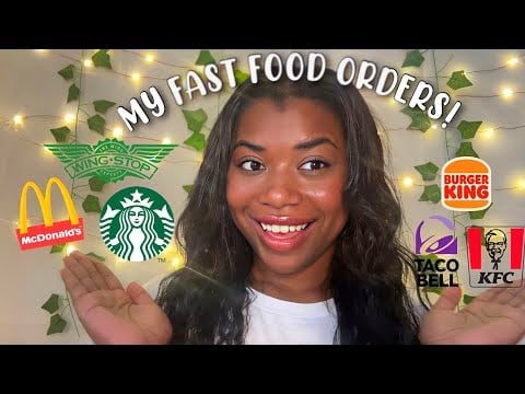 ASMR Saying All My Fast Food Orders!!🍔🍟 | TINGLY & CLICKY
