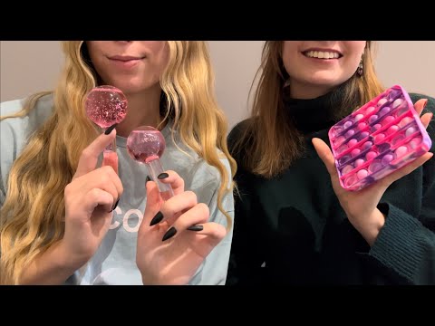 ASMR My friend tries asmr for the first time..👆🏼(german/deutsch)