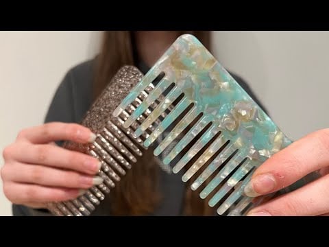 ASMR Relaxing brushing and combing your hair | lo-fi | imaginary hair | hair brushing | no talking  