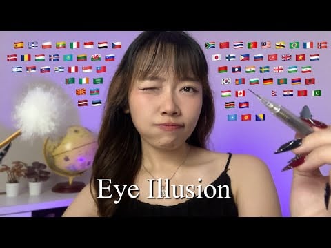ASMR Eye-Poking Illusion in 70+ Different Languages (2 hours for sleep)