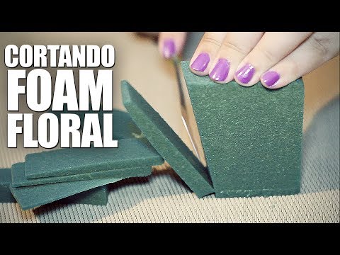 Cortando FOAM FLORAL ASMR ESPAÑOL Parte 2