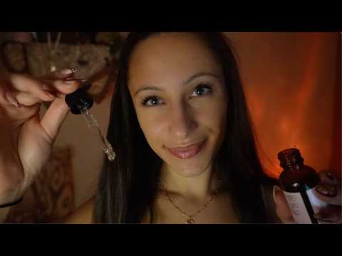 ASMR flirty wlw bestie does your skincare ❤︎ personal attention roleplay 