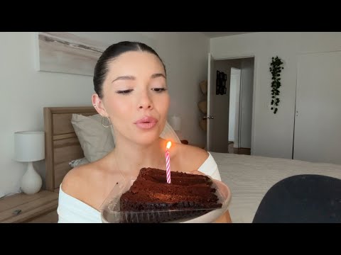 ASMR Spend My Birthday With Me! 🎂🎈Cake Mukbang & Weekend Recap