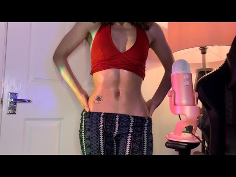 ASMR | MASSAGING BELLY WITH BODY OIL 