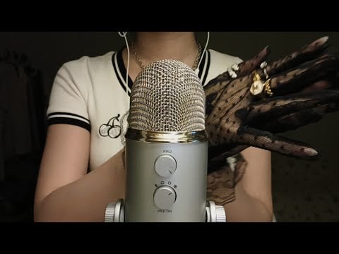 ASMR  Lace Gloves & Rings (Flutters & Rubbing) That Will Tingle You 