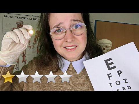 ASMR Deutsch Am schlechtesten bewerteter Augenarzt ⭐️ Eye Exam | Eye Doctor Roleplay