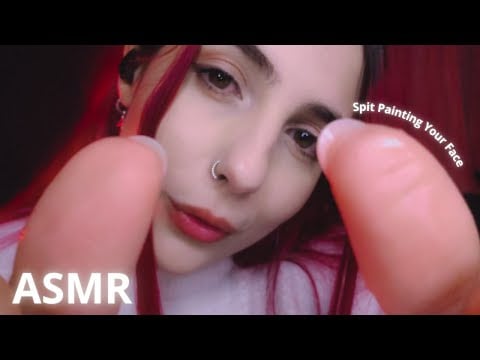 ASMR Spit painting you slow and gentle (No Talking)