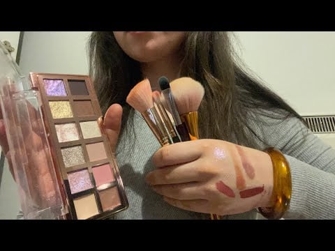 Lofi asmr doing your makeup for a date ✨ rummage, gentle whispering & no tapping 