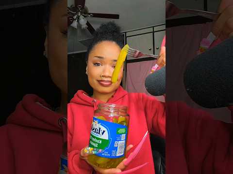 ASMR We're Eating Pickles 😳 #shorts #asmr