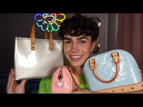 ASMR- Bag Collection👜 (bag/purse tapping scratching sounds)