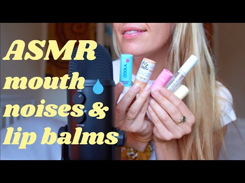 ASMR MOUTH SOUNDS & Applying Lip Balms 입 소리 립밤