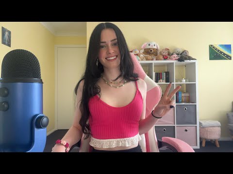 ASMR fabric & skin scratching + collarbone & nail tapping 🌺