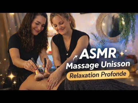 ASMR Massage Unisson Immersif ✨Soin énergétique à Quatres Mains Relaxation Profonde & Lâcher Prise