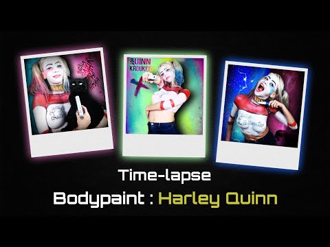 Time-lapse Bodypaint Harley Quinn