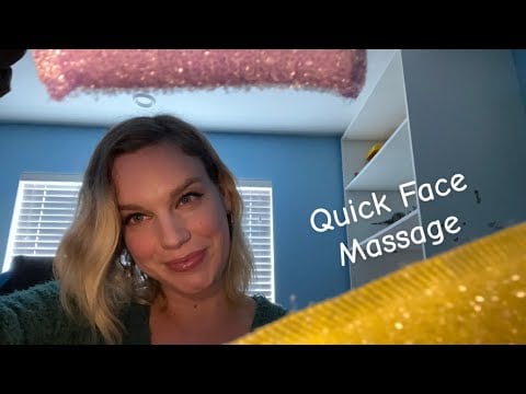 [ASMR] Fast & Aggressive Intense Face Massage With Sparkly Sponges And Nitrile Gloves