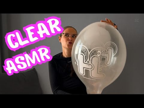 ASMR - Blowing Clear Balloons to the Limit ?! 🎈