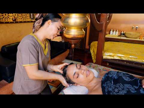 ASMR: I was OUT - Luxury Rain Therapy & Shirodhara Hot Oil Head Massage