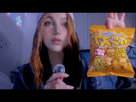 First time trying Japanese snacks (asmr)