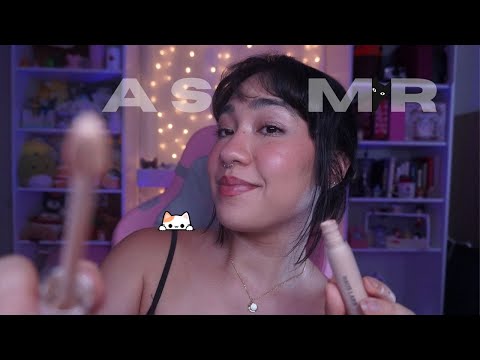 ASMR Doing Your Makeup (fast and aggressive)