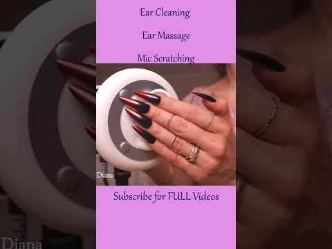 ASMR Ear Cleaning, Ear Massage & some Mic Scratching #shorts