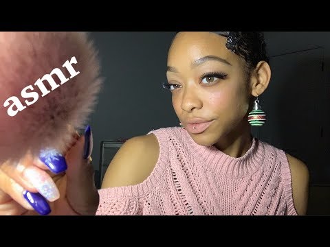 ASMR | Slowly repeating “sleep” & “don’t worry” (hand movements + lens brushing) | Slight Inaudible