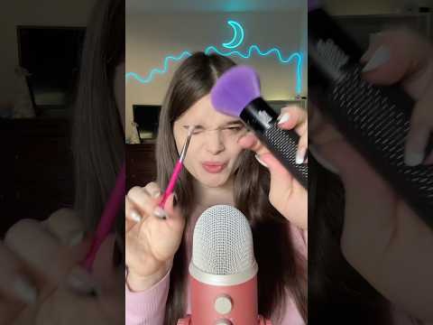 ASMR Big vs Tiny Mic Brushing! #tingles #triggersforsleep #asmrbrushing