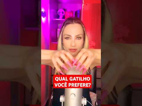 ASMR -QUAL DESSES GATILHOS VOCÊ  GOSTA MAIS #shorts