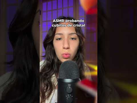 ASMR probando cubos de cristal para un visual relajante 😌💗 #asmr #relax #triggers #duerme #visual