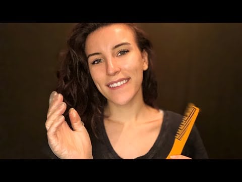ASMR School Nurse Lice Check | personal attention scalp massage